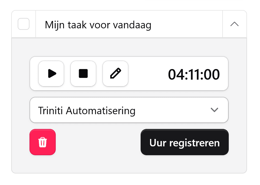 Dagtaken lijst